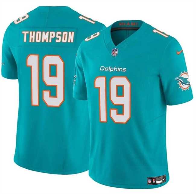 Men & Women & Youth Miami Dolphins #19 Skylar Thompson Aqua 2024 F.U.S.E Vapor Limited Football Stitched Jersey